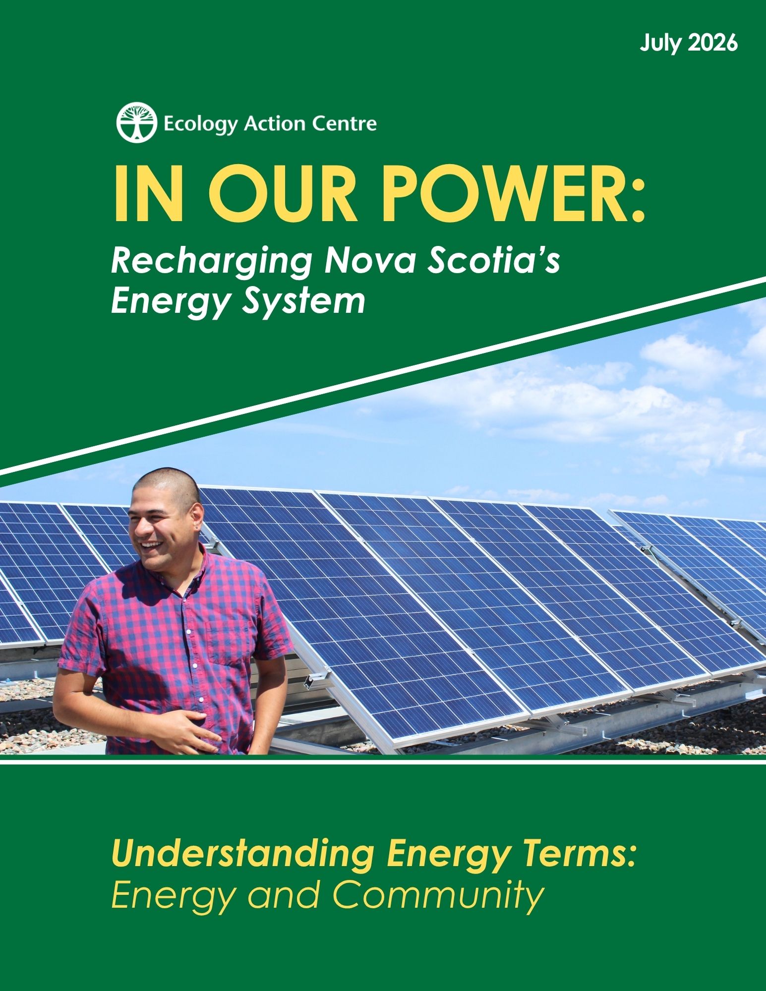 Cover for In Our Power: Understanding Energy Terms - Energy and Community