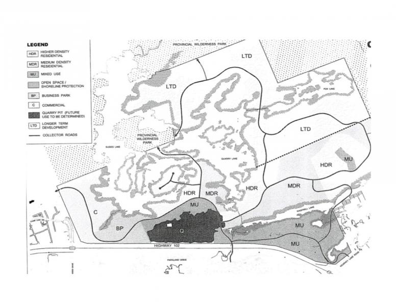 map of proposed subdivision in Blue Mountain Birch Cove Lakes (black and white)