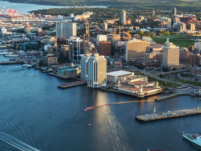 Halifax city coastline from Halifax Harbour