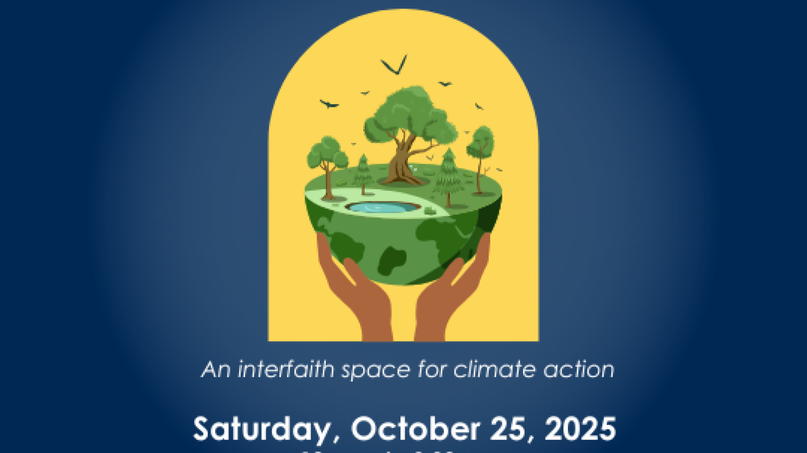Poster for A day of Caring for Creation event